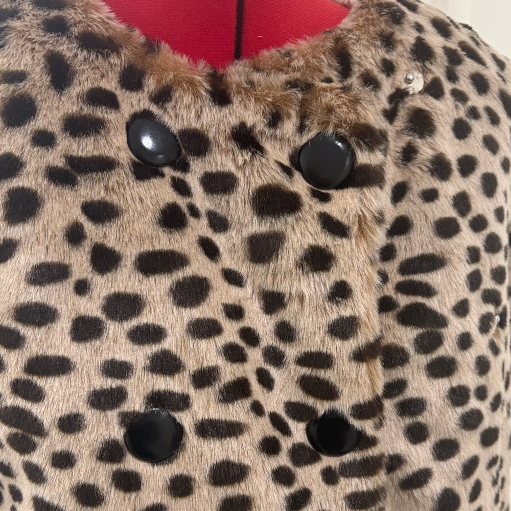 Crewcuts Spotted Faux Fur Teddy Jacket - Picture 2 of 4